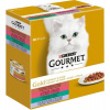 Gourmet Gold kačica s olivami teľacim so zeleninou pstruh so zeleninou králik s mrkvou v šťave 8 x 85 g