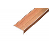 GREEN LINE schodovka 25x10 mm, hliník - čerešňa, samolepiaca, 0,9 m