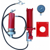 HYDRAULICKÁ PNEUMATICKÁ PUMPA + POHON 30 T + MANOMETER + MONTÁŽNA DOSKA