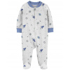 CARTER'S Overal na zips Sleep&Play Gray Planet chlapec NB/ veľ. 56