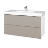 Dreja Umývadlová skrinka VARIANTE SZZ2 100 pro umyvadlo Subway 2.0 - N01 Biela lesk / N07 Stone