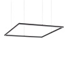 LED luster ORACLE SLIM SP D90 SQUARE, 3000k, 5250lm, čierna farba
