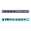 i-tec CADUAL4KDOCK dokovacia stanica a replikátor portov Kábel USB 3.2 Gen 1 (3.1 Gen 1) Type-C Čierna, Tyrkysová (CADUAL4KDOCK)