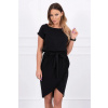 Dámske pletené šaty 8980 black - Kesi S/M