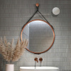 GieraDesign Zrkadlo Scandi Belt copper Rozmer: Ø 80 cm