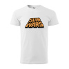 Sablio Tričko s potlačou Star Wars oranžový text - bílé S
