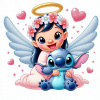 CUKROVÁ TLAČ jedlý obrázok na tortu Cukrová hmota Stich Stitch Sticz Lilo #32