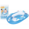 mamido Nafukovací modrý čln Delfín 102 x 69 cm Bestway 34037