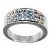 TRIBAL RSSW04 CZAB - Prsten RSSW04 czab s krystaly Swarovski Elements 52