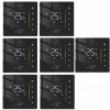 7 x termostat WIFI Tuya LCD Programovateľné vodné podlahové vykurovanie, čierna farba