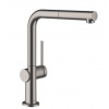 Hansgrohe 72808340 Talis M54 270 kuchynská páková batéria, 1jet, kartačovaný čierny chróm HG 72808340
