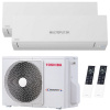 Klimatizácia Toshiba Shorai Edge white multisplit 2x 2,5kW + vonkajšia 4kW