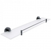 Nimco Unix Polička, 60 cm, matné sklo/matná čierna UNC 13091BX-60-90