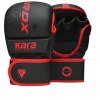 RDX MMA rukavice Kara F6 - čierna/červená