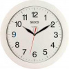 Nástenné hodiny, biele, 25 cm, SECCO