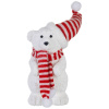 Dekorácia MagicHome Vianoce, medveď, 14x14x37 cm