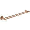 GROHE Essentials dvojitý držiak na uteráky, dĺžka 654 mm, kartáčovaný Warm Sunset, 40802DL1