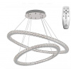 NEDES J6354/CH Závesné krištálové LED svietidlo 160W, 3000K-6500K, 10600lm, IP20, DO, stmievanie, chróm