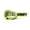 100% STRATA 2 NEW, okuliare 100% neon žlté, číre plexi