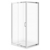 Cersanit ZIP Obdĺžnikový sprchový kút 100x80X190cm, Chróm, Číre sklo S154-003 S154-003