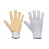 Rukavice nylon/sk. vlákno s PVC terčíkmi PLOVER YELLOW CUT, CERVA veľ. 8, balenie 12 pár