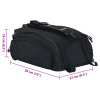 vidaXL Bicyklová taška 12 L Čierna 38x21x16 cm - Čierna - 287309-304048