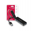 AXAGON HUE-G1A, 4x USB 3.2 Gen 1 SLIM hub, kabel Type-A 14cm napevno (HUE-G1A)