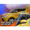 Plexi, ofuky Kia Soul II 5D 2014=> (+zadní)