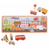 Bigjigs Toys magnetické puzzle město