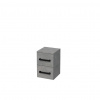 Swiss aqua technologies Koupelnová skříňka nízká s černou úchytkou SAT Cube Way 32,5x49,3x33 cm beton mat CUBE3CN32BE