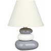 Rabalux Salem stolová lampa 1x40 W biela-strieborná 4948