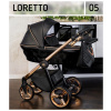 Detský kočík Loretto Adbor | Deluxe Baby Farba: 05 - Čierny