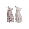 Cementová dekorácia v tvare sediacej mačičky v dvoch prevedeniach 11 x 11,5 x 23 cm 41921