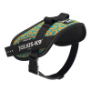 Julius-K9 IDC Powerharness Leopard - postroj pre psa, s odrazkami, žltý a tyrkysový vzor - Mini