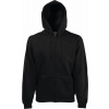 Fruit of the Loom F.O.L. | Premium Hooded Sweat Jacket Mikina s kapucňou_16.2034 Farba: black, Veľkosť: 4XL