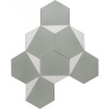 Cementová dlažba Hexa Rio 103 Geometrické Hexa Rio Šedá - sivá