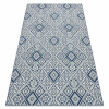 Dywany Łuszczów Koberec COLOR 19247/699 SISAL Námestie Diamant Talíř Modrý 120x170 cm