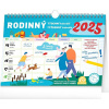 Rodinný plánovací kalendár 2025 - Týždenný stolný a nástenný kalendár DR3-025