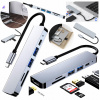 Adaptér 6v1 HUB USB-C HDMI 4K SD Macbook Pro / Air