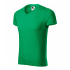 Pánske pracovné tričko MALFINI Slim Fit V-neck Farba: trávová zelená, Veľkosť: XL