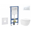GEBERIT - Duofix Set předstěnové instalace, klozetu Oudee Vortex a sedátka softclose, tlačítko Delta50, alpská bílá SANI11CA3192B
