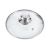 Skleněná poklice pr. 18 cm s nerezovým úchytem - ORION