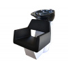 Kadernícky umývací box Detail Luxor - hladké čierne kreslo (77) - čierne umývadlo (DHS6667-77black)