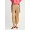 Ľanové nohavice United Colors of Benetton 4AGHDF08L béžová S
