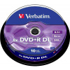 Verbatim DVD+R DL 8x, 8,5GB, 10 ks (Spindl) 43666