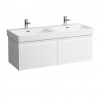 Laufen Pro S Skrinka pod umývadlo 116 cm + 2 vnútorné zásuvky, biely lesk H4835640964751