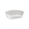 Pelech plast SIESTA DLX 4 biely 61,5x45x21,5cm FP
