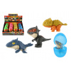 Dinosaurus hryzenie vo vajíčku plast 10cm 4 farby