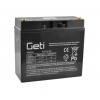 Akumulátor energie BezÚ Olovený AGM/VRLA Pb-SO4 Geti SLA-12V/18Ah 12V/18Ah C500/50% (Trakčná záložná batéria 