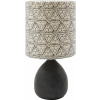 Stolná lampa Flores bielo-čierna